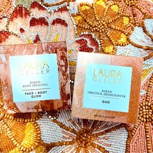 Laura Geller Baked Body Frosting & Baked Original Highlighter